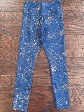 Zyia Active Navy and Gold leggings Size 2